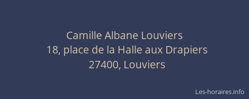 Camille Albane Louviers