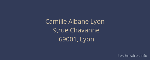 Camille Albane Lyon