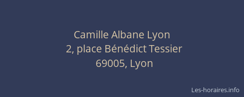 Camille Albane Lyon