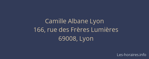 Camille Albane Lyon