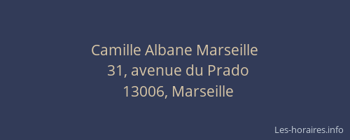 Camille Albane Marseille