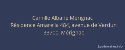 Camille Albane Merignac
