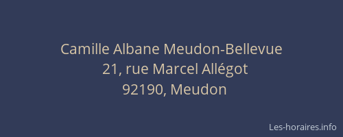Camille Albane Meudon-Bellevue