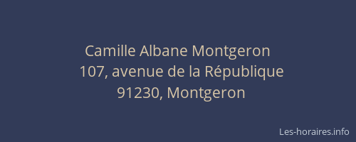 Camille Albane Montgeron