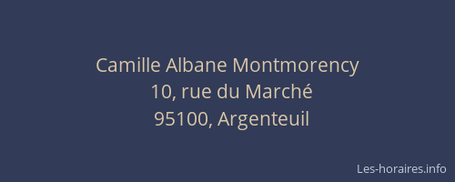 Camille Albane Montmorency