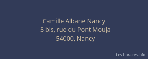 Camille Albane Nancy