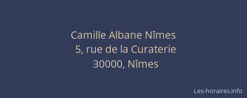 Camille Albane Nîmes