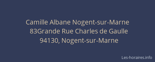 Camille Albane Nogent-sur-Marne