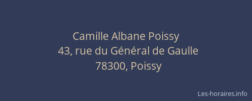 Camille Albane Poissy