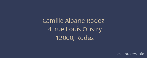 Camille Albane Rodez