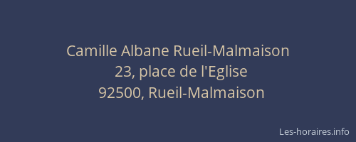 Camille Albane Rueil-Malmaison