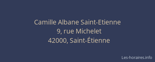 Camille Albane Saint-Etienne