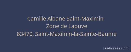 Camille Albane Saint-Maximin