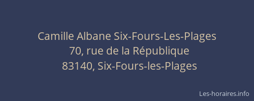 Camille Albane Six-Fours-Les-Plages