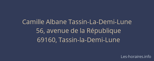 Camille Albane Tassin-La-Demi-Lune