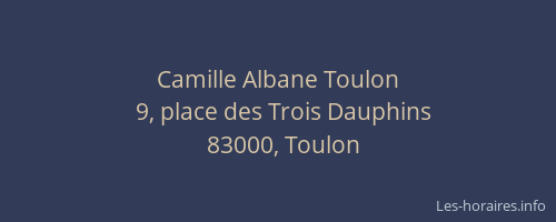 Camille Albane Toulon