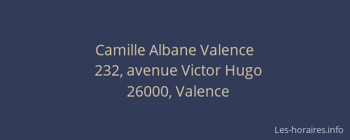 Camille Albane Valence