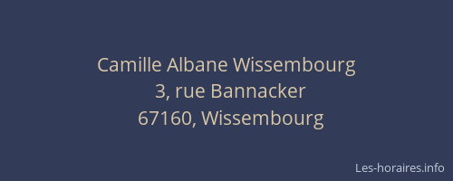 Camille Albane Wissembourg