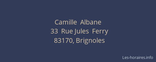 Camille  Albane