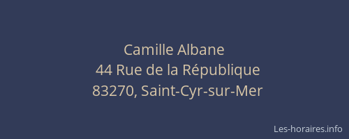 Camille Albane