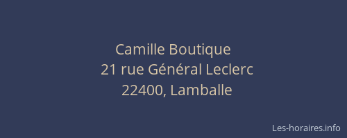 Camille Boutique
