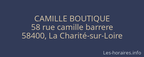 CAMILLE BOUTIQUE