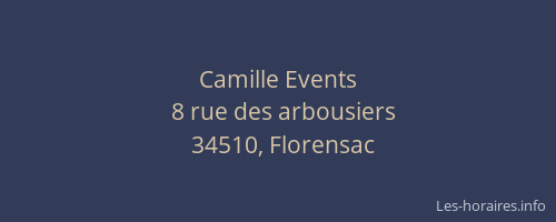 Camille Events