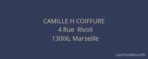 CAMILLE H COIFFURE