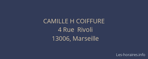 CAMILLE H COIFFURE