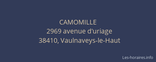 CAMOMILLE