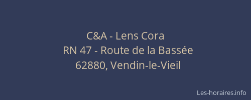 C&A - Lens Cora
