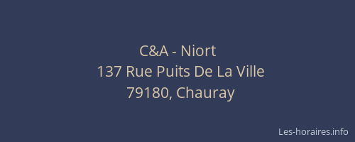 C&A - Niort