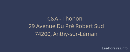C&A - Thonon