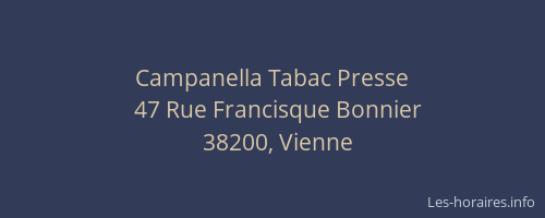 Campanella Tabac Presse