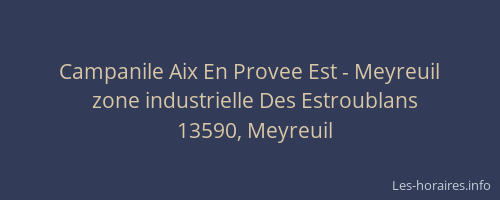 Campanile Aix En Provee Est - Meyreuil