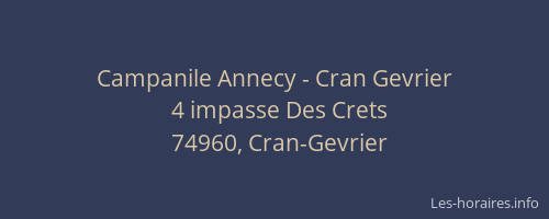 Campanile Annecy - Cran Gevrier