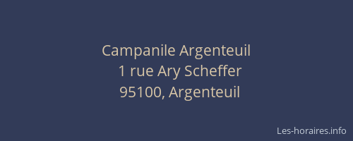 Campanile Argenteuil