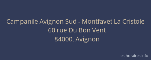 Campanile Avignon Sud - Montfavet La Cristole