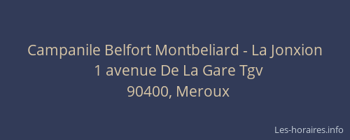 Campanile Belfort Montbeliard - La Jonxion