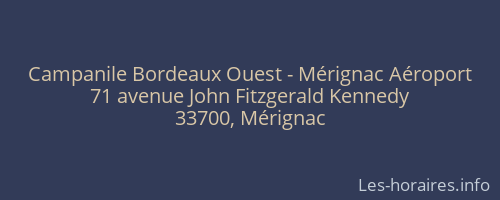 Campanile Bordeaux Ouest - Mérignac Aéroport