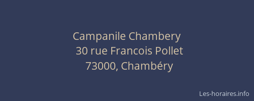 Campanile Chambery