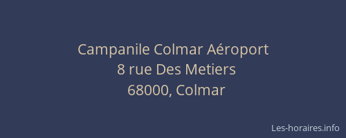 Campanile Colmar Aéroport