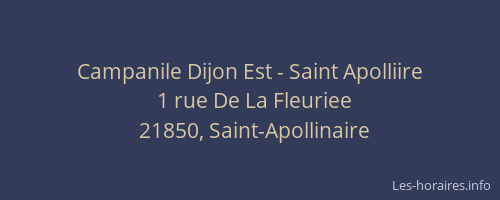 Campanile Dijon Est - Saint Apolliire