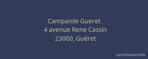 Campanile Gueret