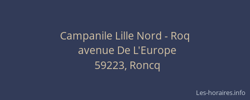 Campanile Lille Nord - Roq