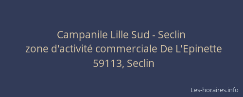 Campanile Lille Sud - Seclin