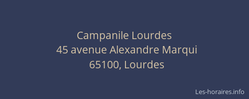 Campanile Lourdes