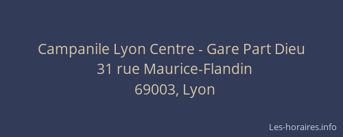 Campanile Lyon Centre - Gare Part Dieu