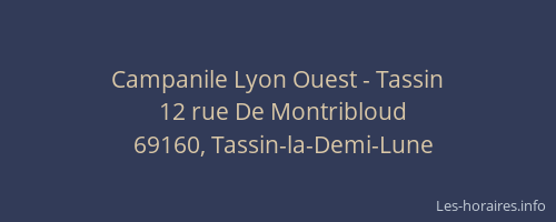 Campanile Lyon Ouest - Tassin