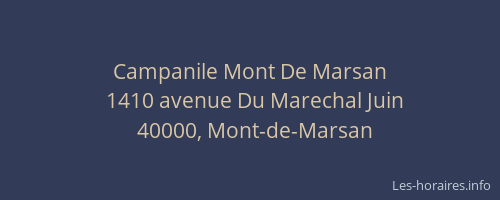 Campanile Mont De Marsan